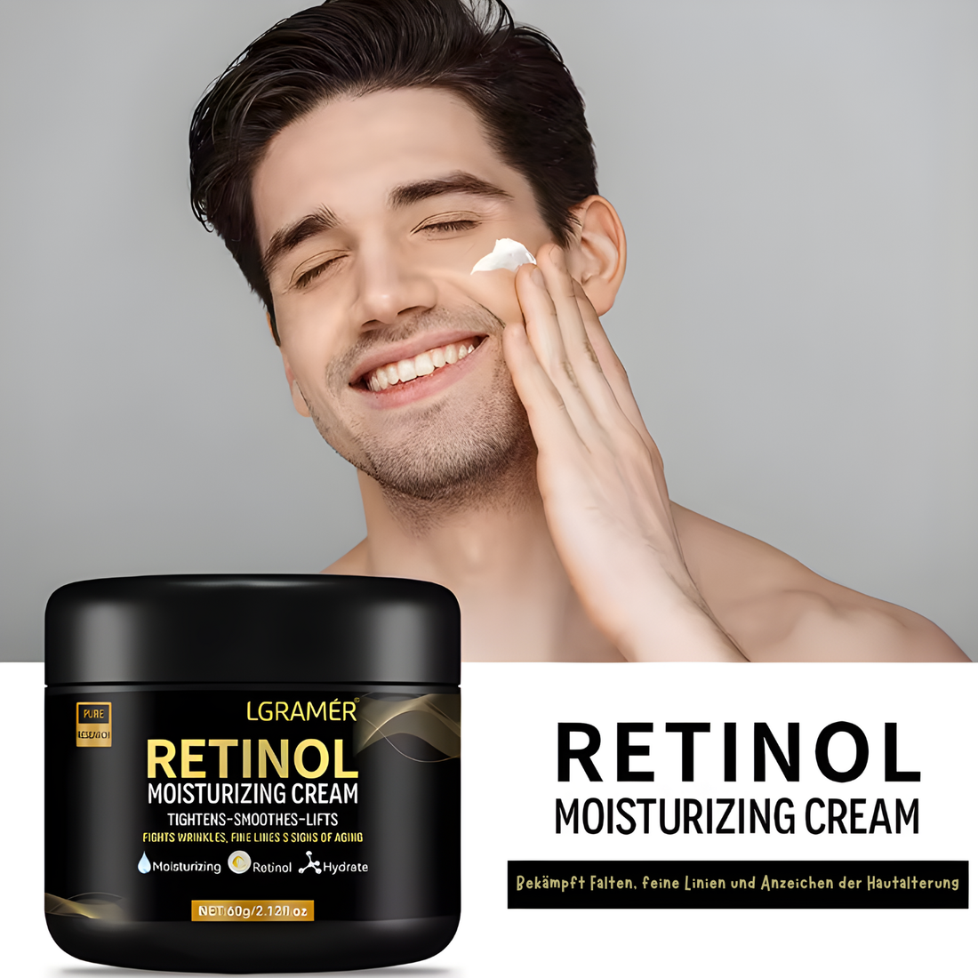 Herren Retinol-Gesichtscreme