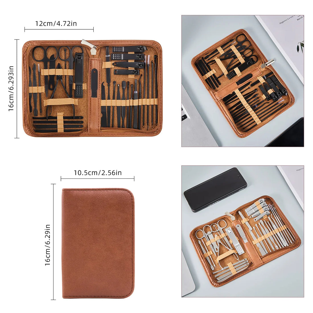 Professionelles Maniküre- & Pediküre-Set – Werkzeuge aus Edelstahl